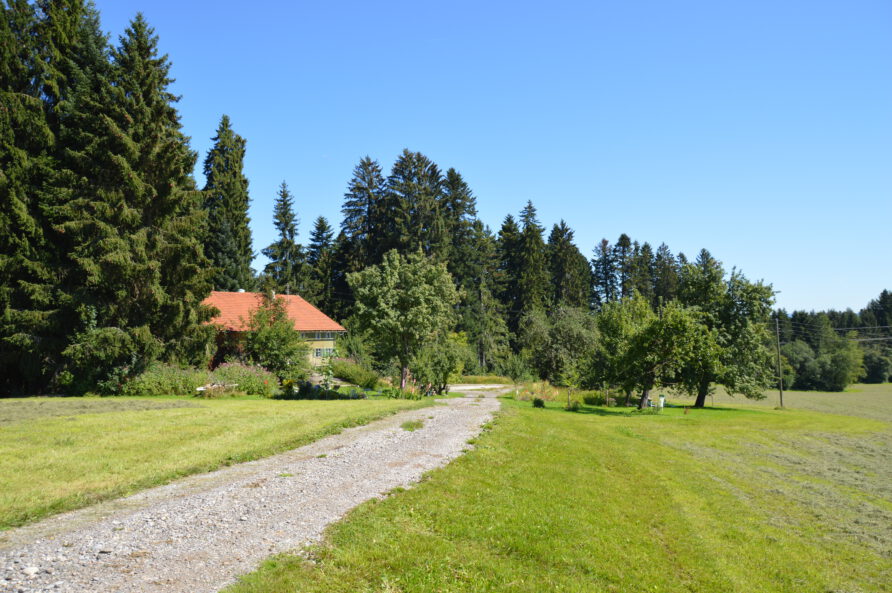 Zufahrt zum Campinggarten und altem Hof